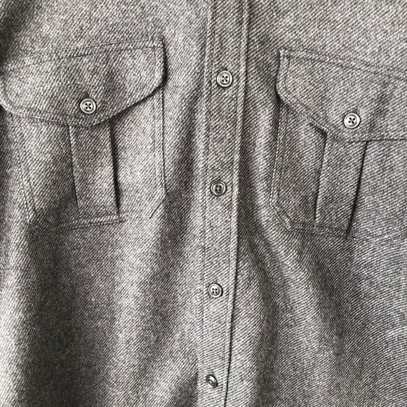 Filson Shirt Jacket Mens 2XL Gray Wool Blend Button Up Seattle Workwear Outdoor - Picture 13 of 15